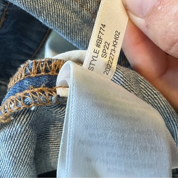 J. Crew Cutoff Denim Short Overalls Womens Medium Blue Cotton - Picture 6 of 7